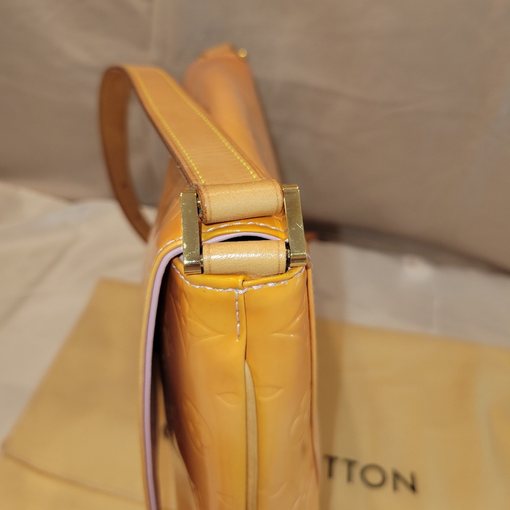 VGUC Louis Vuitton LV Monogram Vernis Thompson Street Shoulder Bag Yellow - Picture 6 of 12